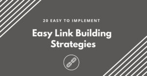 20 easy link building strategies