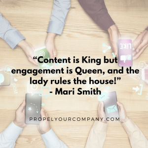 “Content is King but engagement is Queen, and the lady rules the house!” - Mari Smith