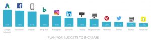 plans for online marketing budgets will increase