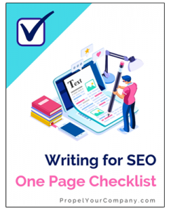 download writing for SEO checklist
